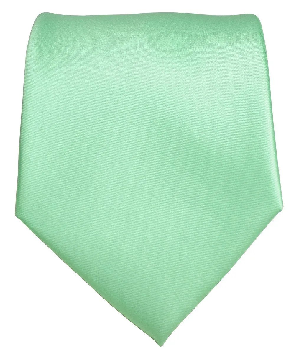 Solid Opal Necktie and Pocket Square