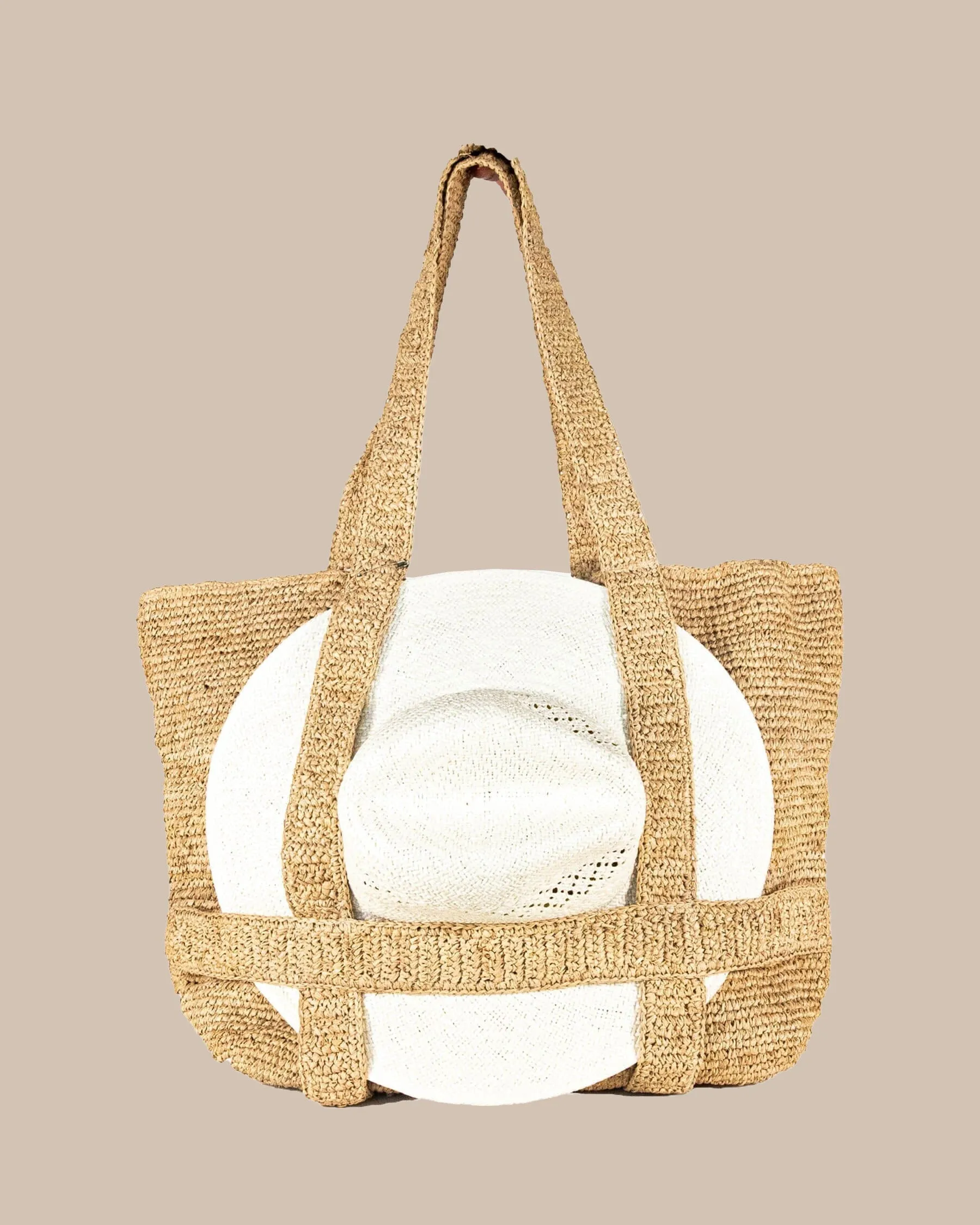 Straw Traveler Tote