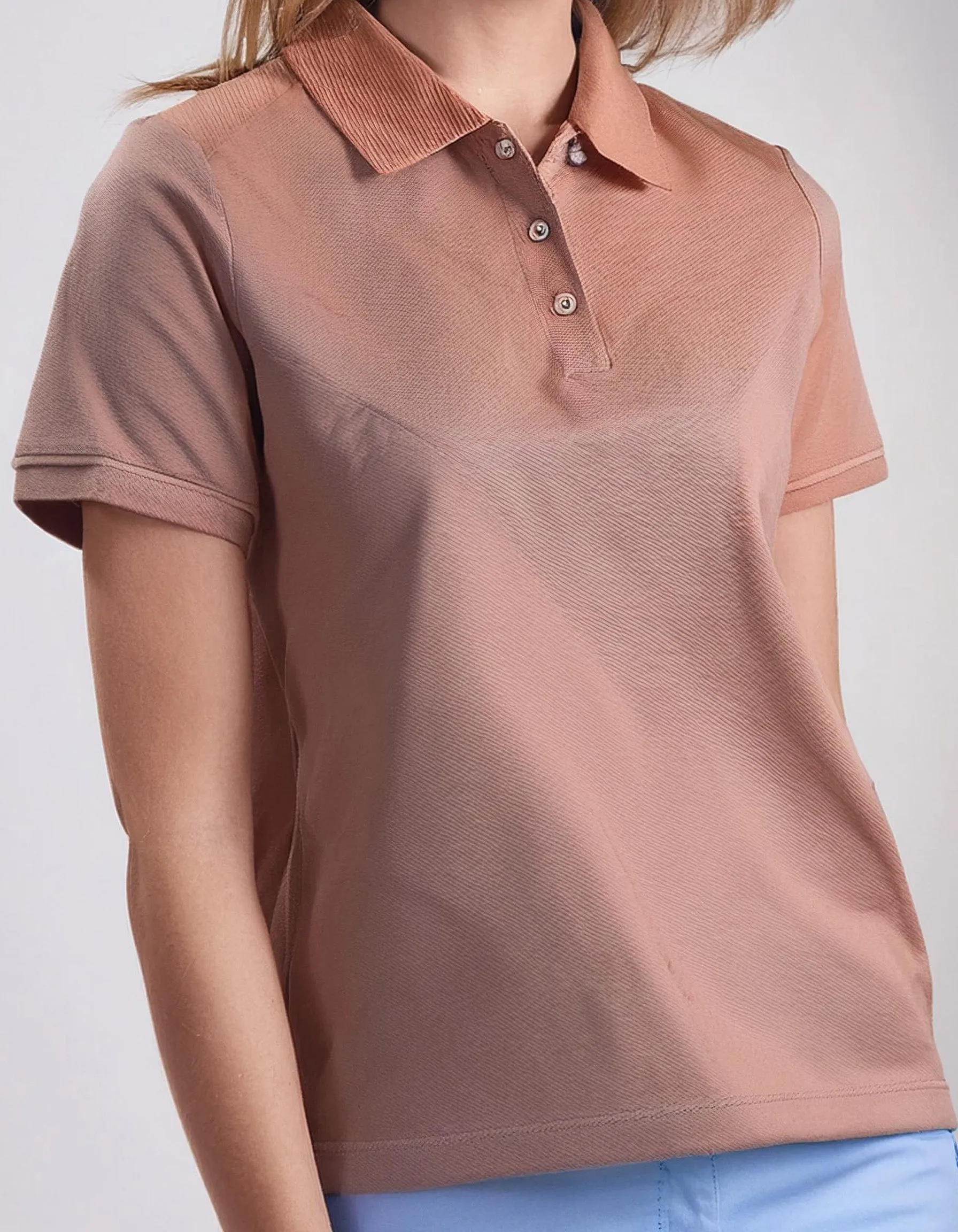 Taupe Short-Sleeve Polo Shirt