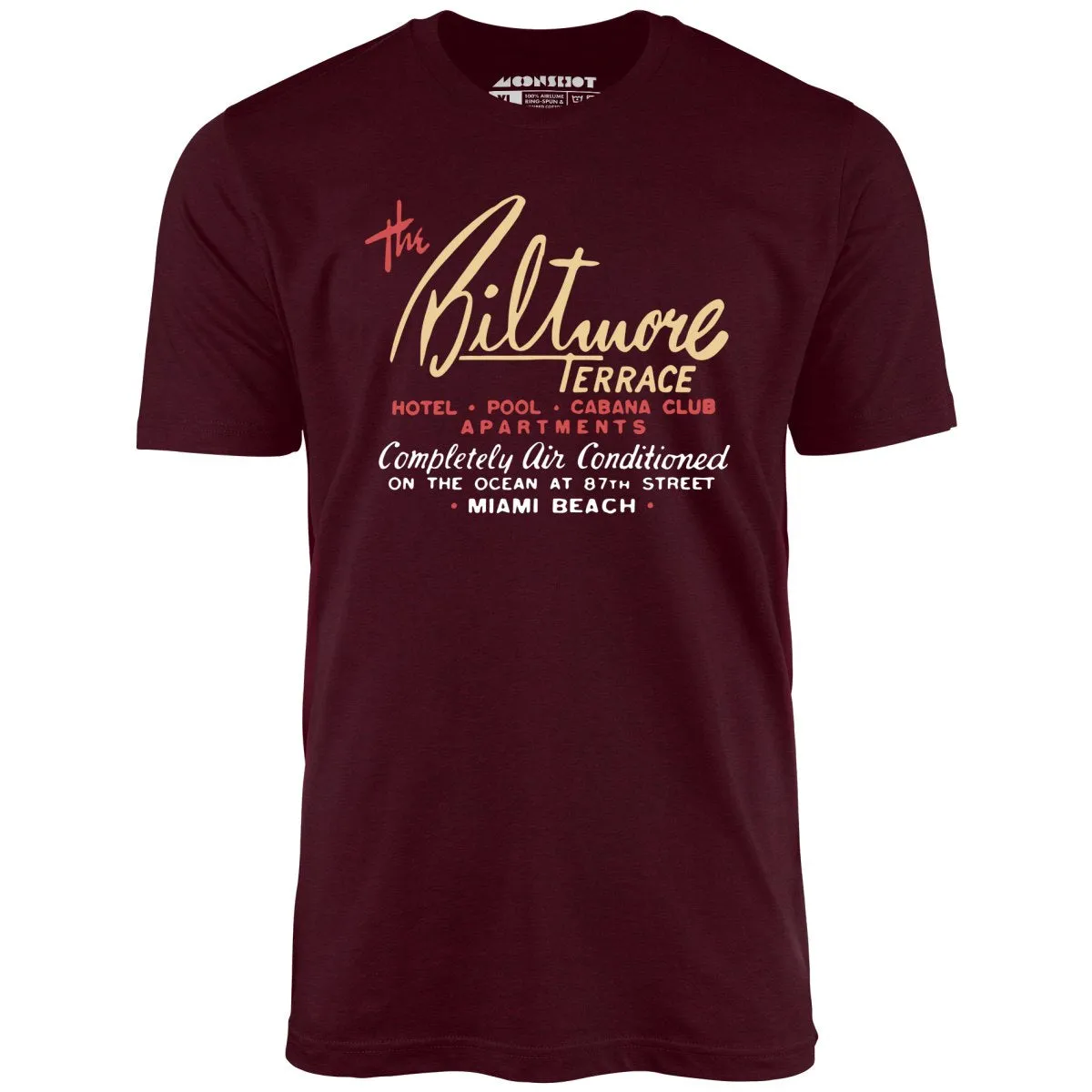 The Biltmore Terrace - Miami Beach, FL - Vintage Hotel - Unisex T-Shirt