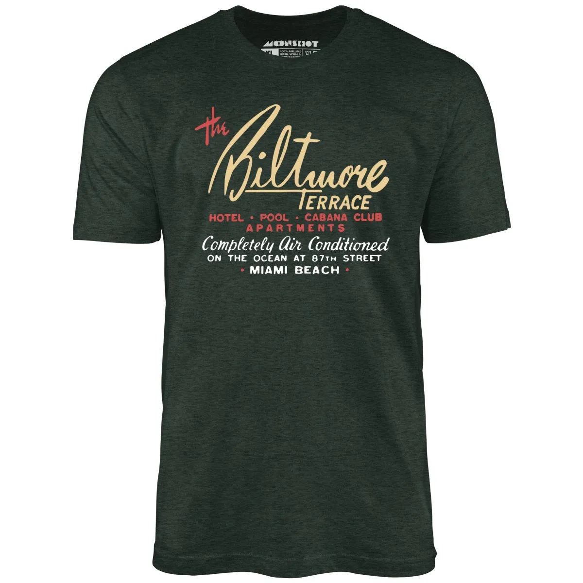 The Biltmore Terrace - Miami Beach, FL - Vintage Hotel - Unisex T-Shirt