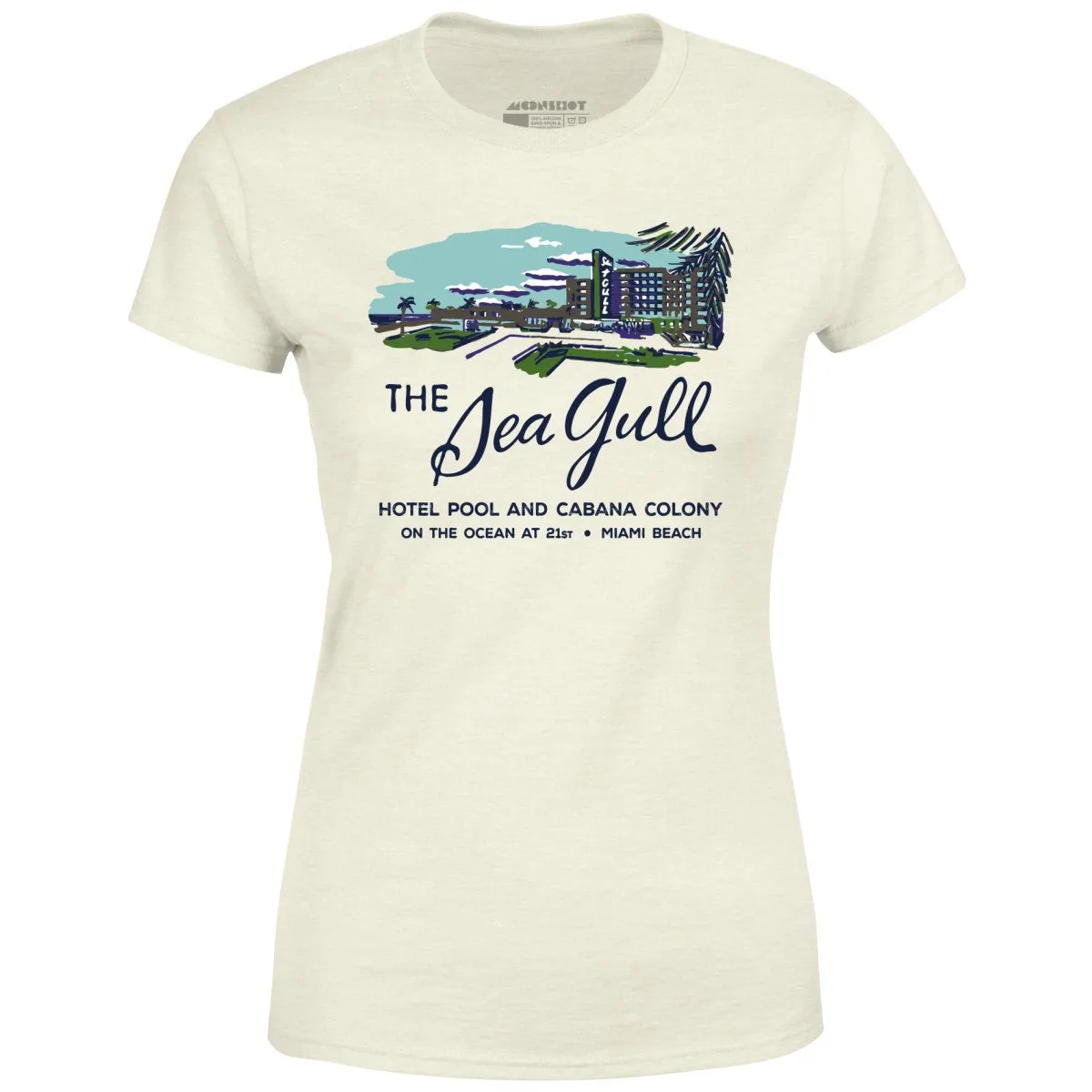 The Sea Gull - Miami, FL - Vintage Hotel - Women's T-Shirt