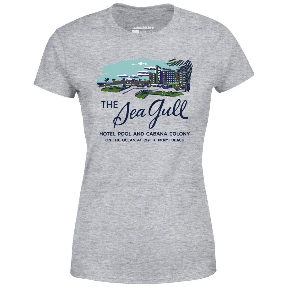 The Sea Gull - Miami, FL - Vintage Hotel - Women's T-Shirt