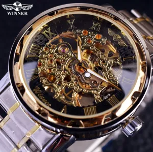 Transparent Gold Watch Men Watches Top Brand Luxury Relogio Watch