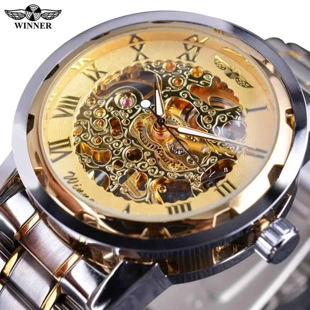 Transparent Gold Watch Men Watches Top Brand Luxury Relogio Watch