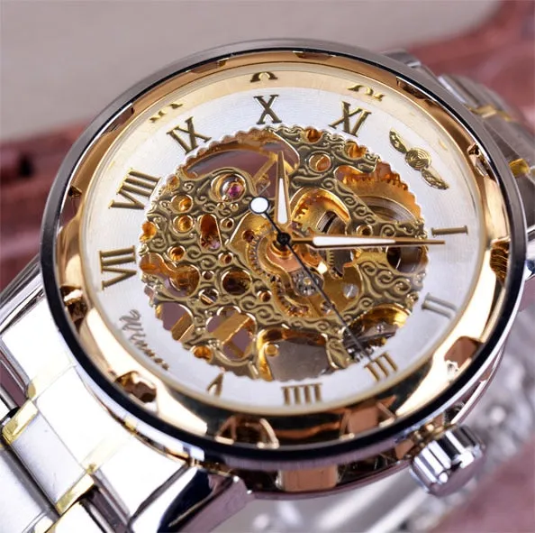 Transparent Gold Watch Men Watches Top Brand Luxury Relogio Watch