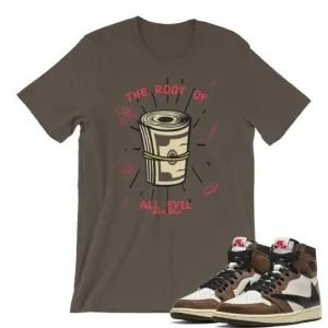 Travis Scott Jordan Retro 1 Cactus Jack Sneaker tees