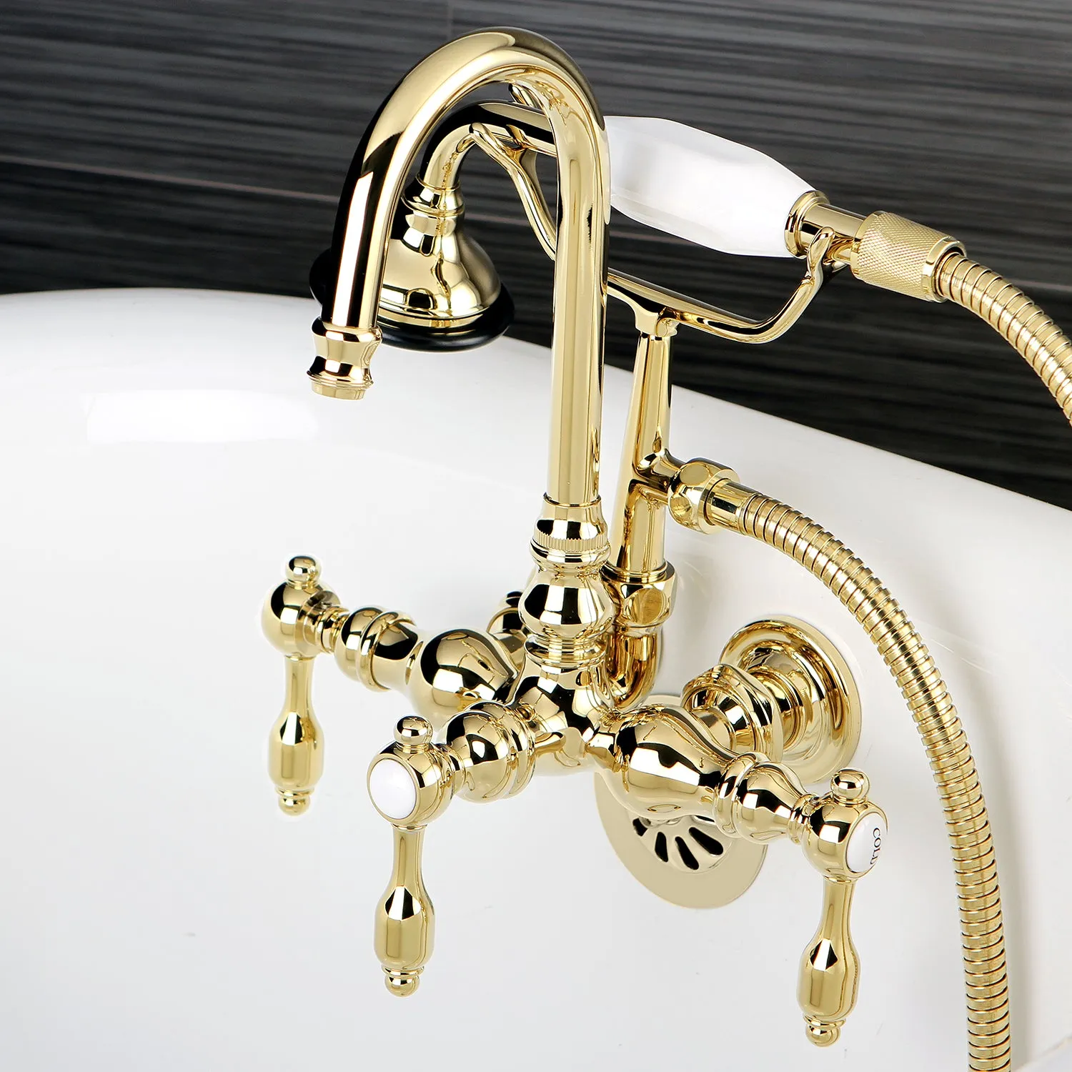 Tudor Wall Mount Clawfoot Tub Faucet