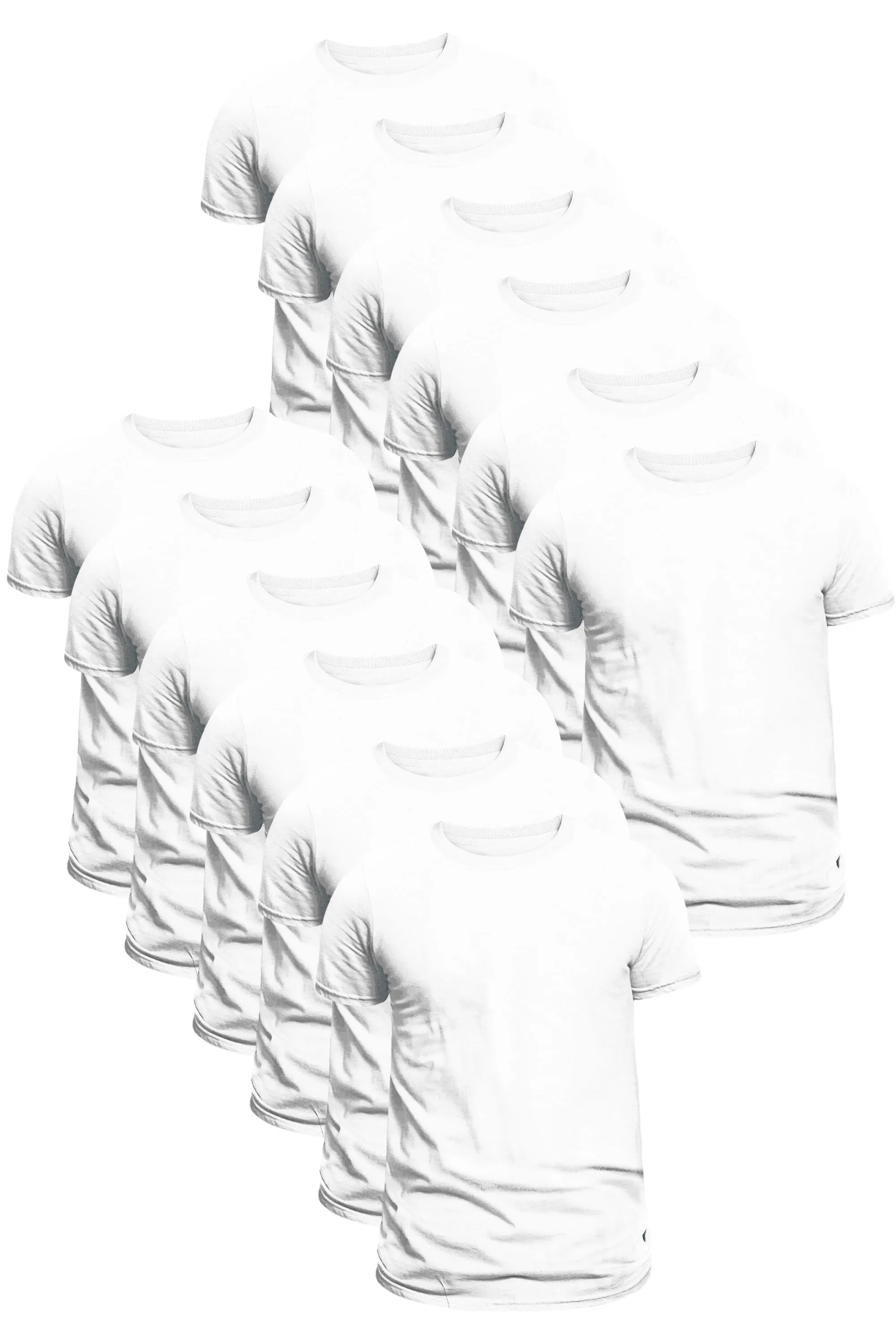 Unisex White T-Shirts - 12 Pack | Organic Cotton Fairtrade Basics