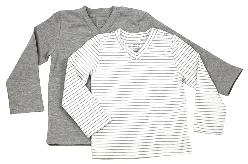 Venice Long Sleeve T-Shirt - 2 Pack (2 colors) Organic Cotton